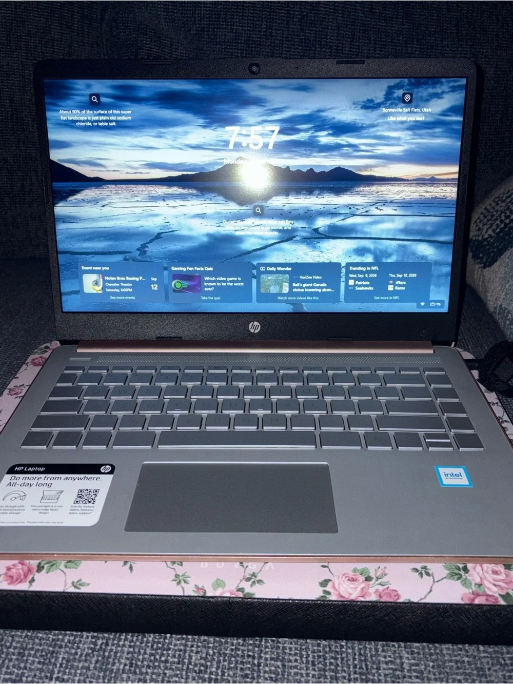 HP Laptop and Case